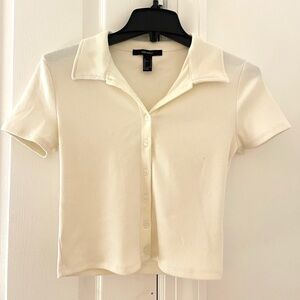 FOREVER 21 collared neck button up
